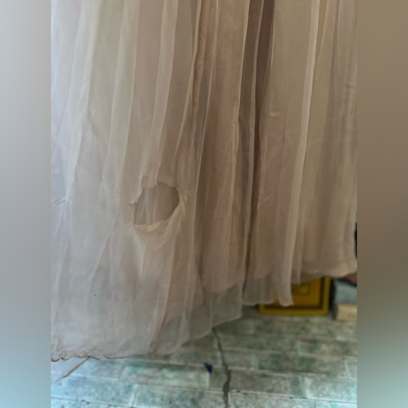 Halston Heritage Pleated Floor Length Gown - Picture 6 of 7